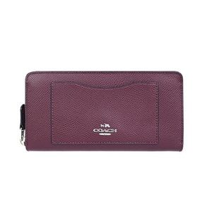 COACH CROSSGRAIN WALLET F54007 BURGUNDY NWT